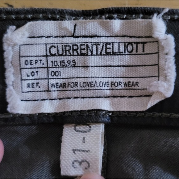 Current Elliot Soho Zip Stiletto Castle Dirty Paws Skinny Ankle Jeans - Picture 13 of 13